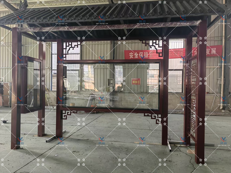 甘肅金昌仿古候車亭第二批制作完工